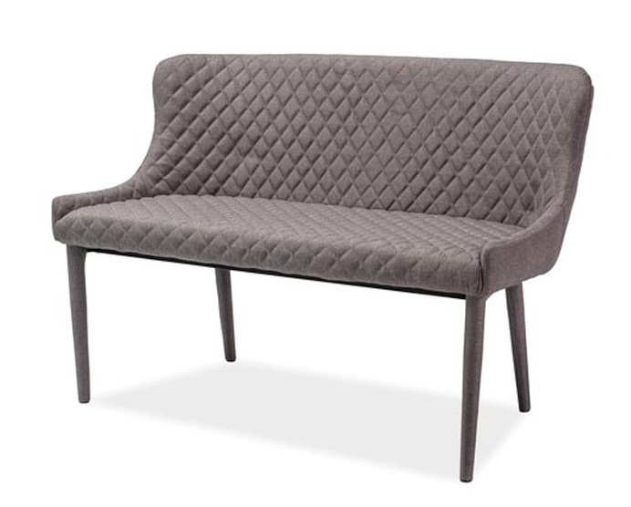 Čalouněná lavice v šedé barvě KN349