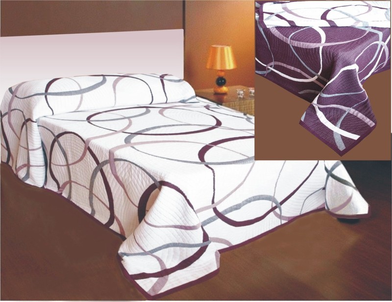 Forbyt  Přehoz na postel, May, fialový 140 x 220 cm