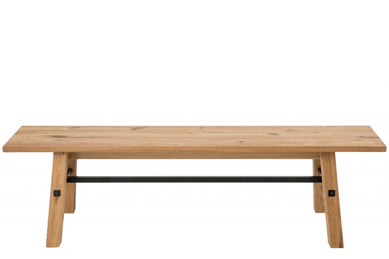 Dřevěná jídelní lavice 170 cm v dekoru dub DO199