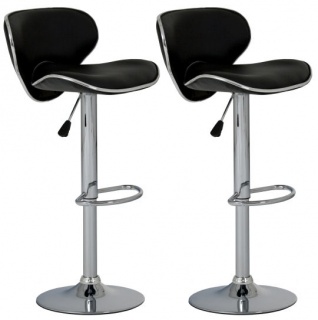 2 Barové stoličky - PÁR (černá)