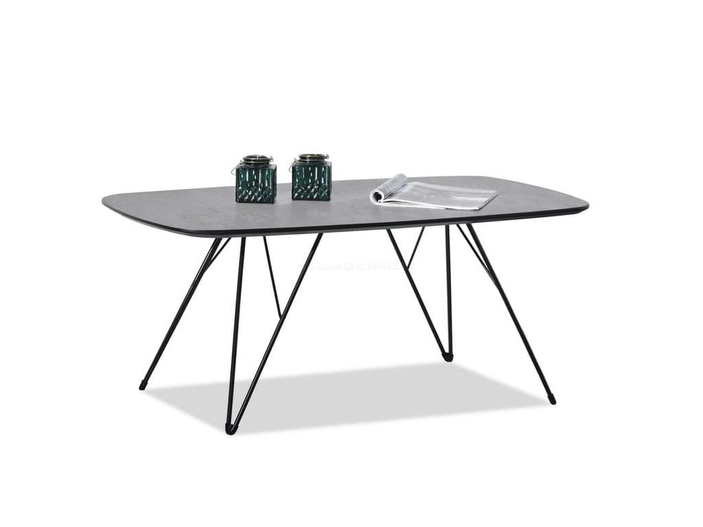 design4life Konferenční stolek STROFI beton, černá