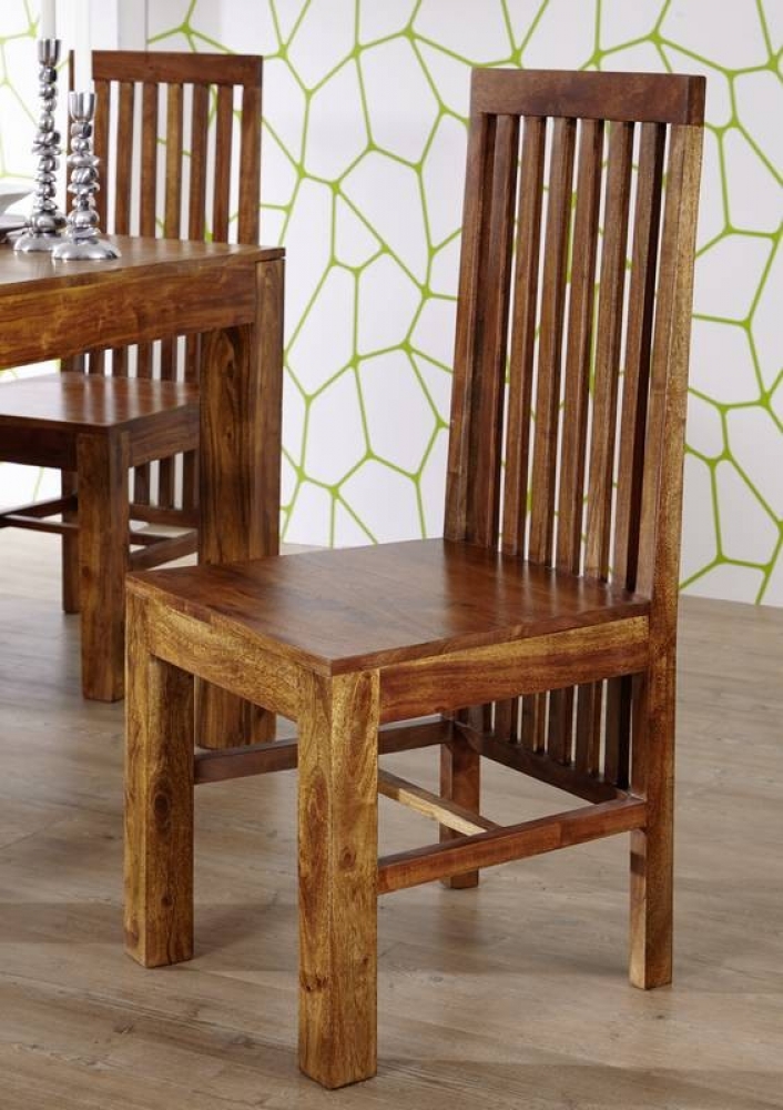 Masiv24 - MUMBAJ Designer židle, vysoké opěradlo medová