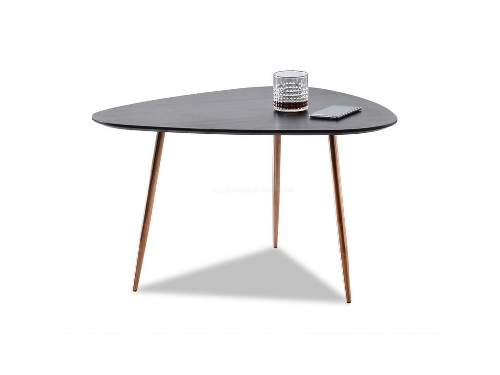 design4life Konferenční stolek COLOF XL černá-měď